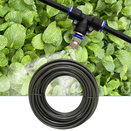 Low Pressure Spray DIY Kit Outdoor Cooling Atomization System, Specification: 6m 6 Heads(Black)-garmade.com