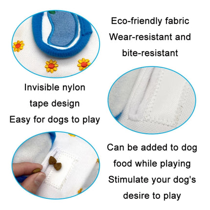 Pet Voice Molars Hide Food And Draw Paper Dog Educational Toy, Specification: Yellow Square-garmade.com