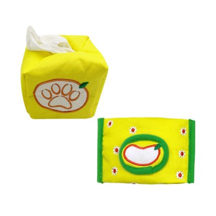 Pet Voice Molars Hide Food And Draw Paper Dog Educational Toy, Specification: Yellow Rectangular-garmade.com