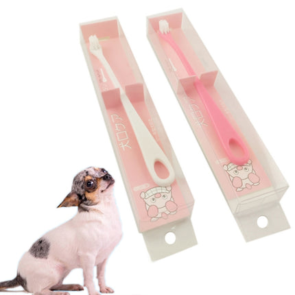 3 PCS Pet Soft Gum Protection Toothbrush Oral Cleaning Supplies(Random Color Delivery)-garmade.com