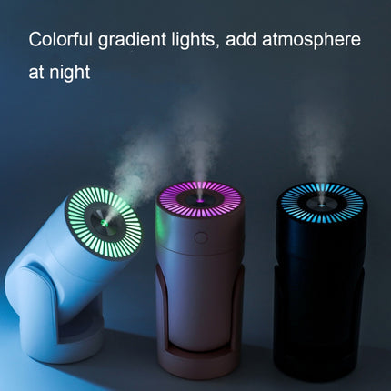 L09 USB Plug-in Rotating Colorful Night Light Humidifier(Black)-garmade.com