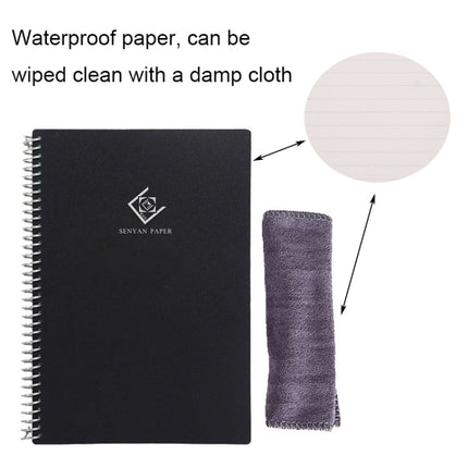 KCA02 Erasable Waterproof Coil Notebook, Spec: A5 Square-garmade.com