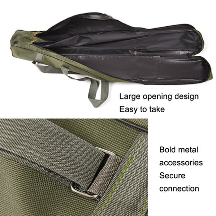 LEO 27746 Folding Fishing Rod Bag Long Fishing Gear Soft Bag, Length: 1m Army Green-garmade.com