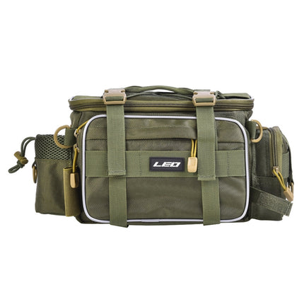 LEO 27852 Multifunctional Luya Bag Fishing Gear Shoulder Bag Outdoor Photography Bag(Army Green)-garmade.com