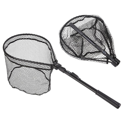 LEO 27984 Aluminum Alloy Quick Folding Fishing Net(Black)-garmade.com