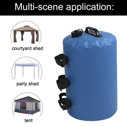 Water And Sand Multi-Function Tent Windproof Fixed Water Bag, Size: 18x40cm(Black)-garmade.com