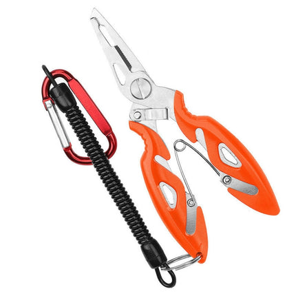 2 PCS Lure Fishing Pliers Hook Picker Lure Pliers + Anti-lost Rope(Orange)-garmade.com