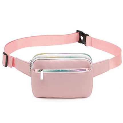 TINTAT T2016 Casual Lightweight Mini Sports Phone Waist Bag(Pink)-garmade.com