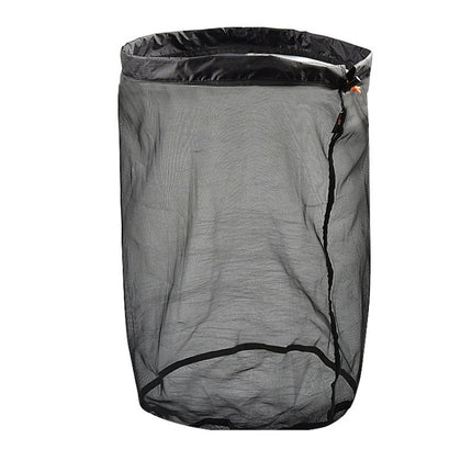LUCKSTONE WSD2005020 Lightweight Mesh Organizing Storage Bag, Size: XXL (Black Black)-garmade.com