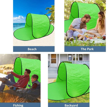 Single Leisure Sunscreen Tent Wire Tent Beach Tent, Color: Blue-garmade.com