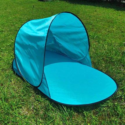 Single Leisure Sunscreen Tent Wire Tent Beach Tent, Color: Thicken Sky Blue-garmade.com