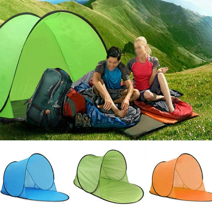 Single Leisure Sunscreen Tent Wire Tent Beach Tent, Color: Thicken Rose Red-garmade.com
