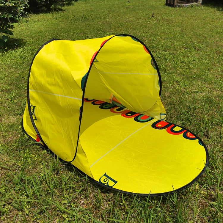 Single Leisure Sunscreen Tent Wire Tent Beach Tent, Color: Thicken Yel – Garmade