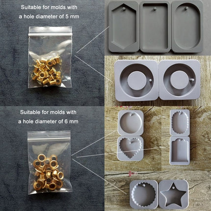 2 PCS DIY Handmade Aromatherapy Gypsum Wax Sheet Silicone Mold, Specification: Ring Set-garmade.com