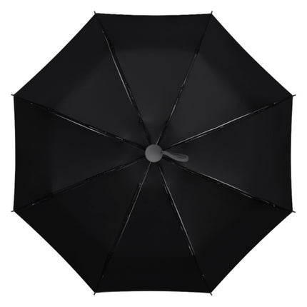LY-0621 Five-Fold Six-bone Umbrella Simple Black Glue Sunscreen Umbrella(Haze Blue)-garmade.com