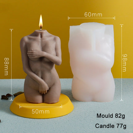 DIY Handmade Scented Candle Body Silicone Mold(Shylore Girl)-garmade.com