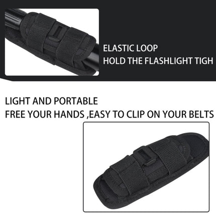 H-133 Outdoor 360 Degree Rotation Nylon Flashlights Sleeve Waist Bag(Green)-garmade.com