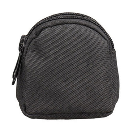 H25 Outdoor Sports Nylon Micro Slingshot Steel Ball Waist Bag Mini Coin Purse(Black)-garmade.com