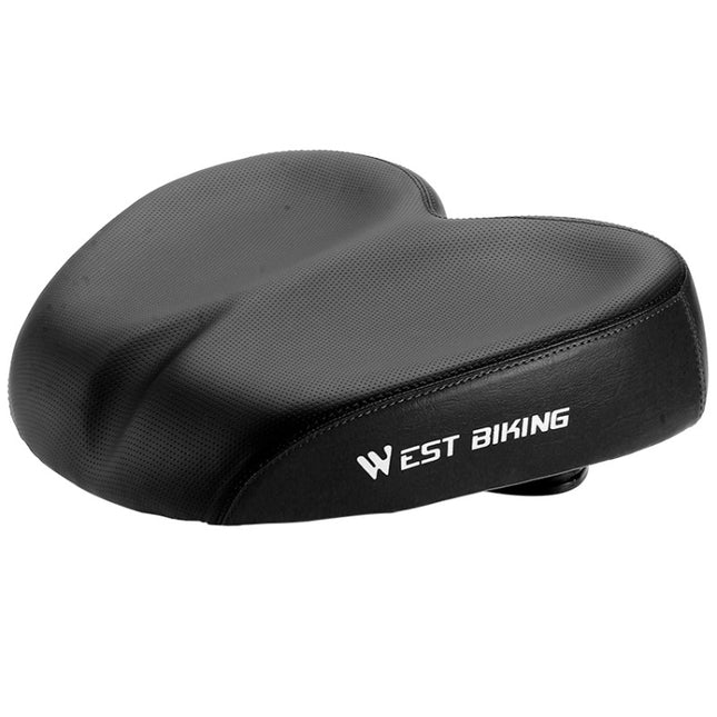 WEST BIKING Bicycle Widened And Comfortable Shock Absorbing Saddle(Black)-garmade.com