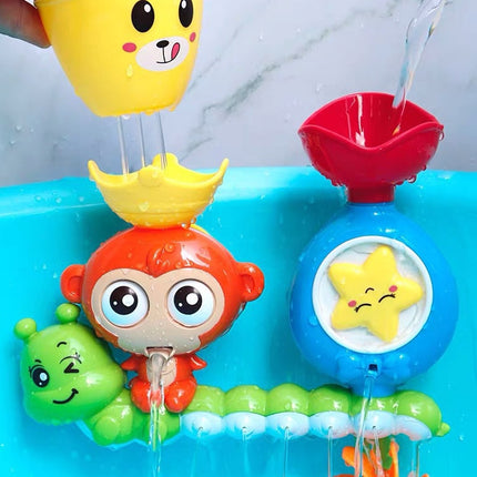 Monkey Shaped Waterwheel Baby Water Toys(ZR9275092)-garmade.com
