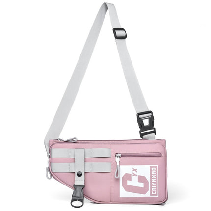 2502 Multi-pocket Large-capacity Sports Single-shoulder Bags(Pink)-garmade.com