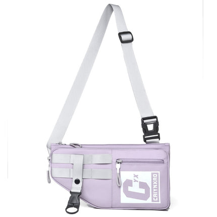 2502 Multi-pocket Large-capacity Sports Single-shoulder Bags(Purple)-garmade.com