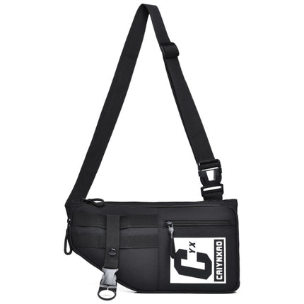 2502 Multi-pocket Large-capacity Sports Single-shoulder Bags(Black)-garmade.com