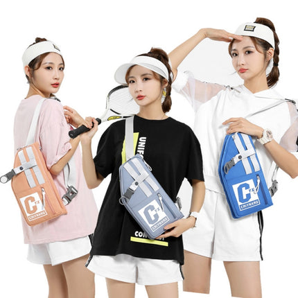 2502 Multi-pocket Large-capacity Sports Single-shoulder Bags(Orange)-garmade.com
