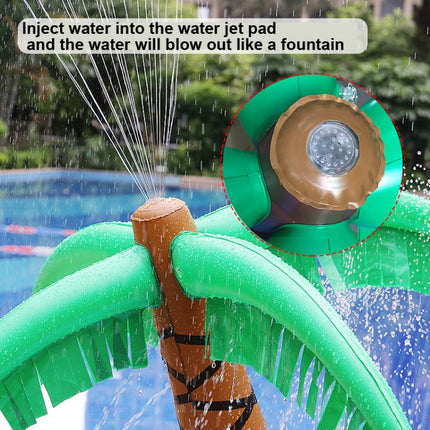 180cm Water Spray Pad Inflatable Water Spray Coconut Tree Summer Water Toys-garmade.com
