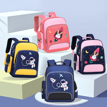 6623 Cartoon Load-reducing Children Schoolbag with Reflective Strips, Size: XS (Yellow)-garmade.com