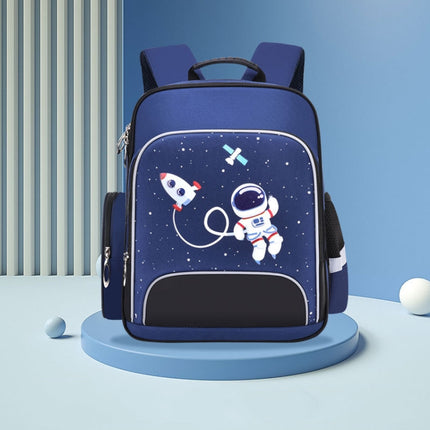 6623 Cartoon Load-reducing Children Schoolbag with Reflective Strips, Size: S (Royal Blue)-garmade.com
