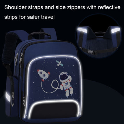 6623 Cartoon Load-reducing Children Schoolbag with Reflective Strips, Size: S (Royal Blue)-garmade.com