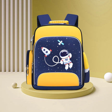 6623 Cartoon Load-reducing Children Schoolbag with Reflective Strips, Size: S (Yellow)-garmade.com