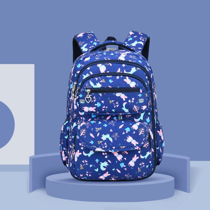 Large Capacity Waterproof Large Opening Children Schoolbag, Size: S (Royal Blue)-garmade.com