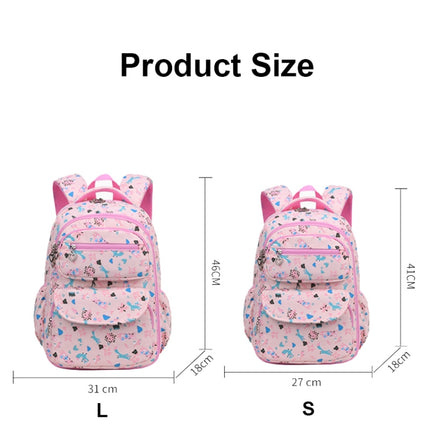 Large Capacity Waterproof Large Opening Children Schoolbag, Size: S (Pink)-garmade.com