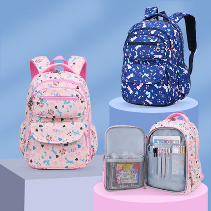 Large Capacity Waterproof Large Opening Children Schoolbag, Size: L (Unicorn Pink)-garmade.com