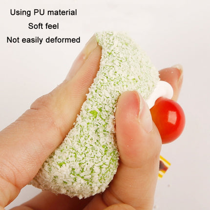 5 PCS PU Slow Rebound Simulation Bread Model Desktop Decoration, Size: 6x4x4cm(Green)-garmade.com