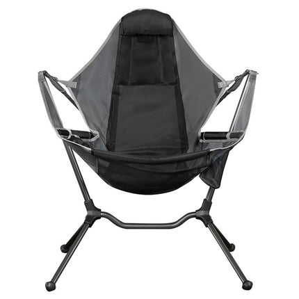 LT32004 Outdoor Portable Folding Rocking Chair(Grey)-garmade.com