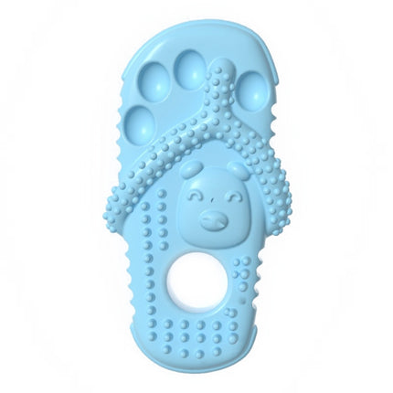Pet Toys TPR Slippers Teeth Cleaning Dog Toys(Sky Blue)-garmade.com