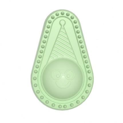 TPR Avocado Shaped Tooth Cleaning Dog Toy(Green)-garmade.com