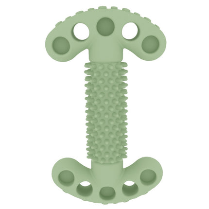 Pet Toy Bone Shaped Molar Stick TPR Gnawing Teeth Cleaning Toy(Avocado Green)-garmade.com
