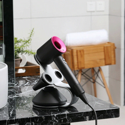 Punch Free Standing Hair Dryer Stand For Dyson 002 Silver-garmade.com