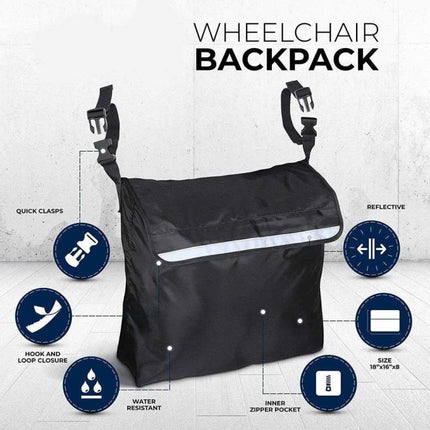 LYHSND-1 Outdoor Portable Wheelchair Hanging Storage Bags(Blue)-garmade.com