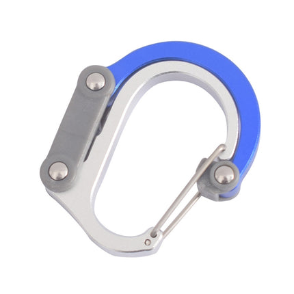 Aluminum Alloy D-type Outdoor Mountaineering Hook, Specification: S (Blue)-garmade.com