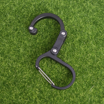 Aluminum Alloy D-type Outdoor Mountaineering Hook, Specification: S (Blue)-garmade.com