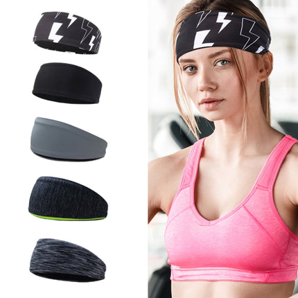 Sports Sweatband Fitness Antiperspirant Headband, Size: Classic Black-garmade.com