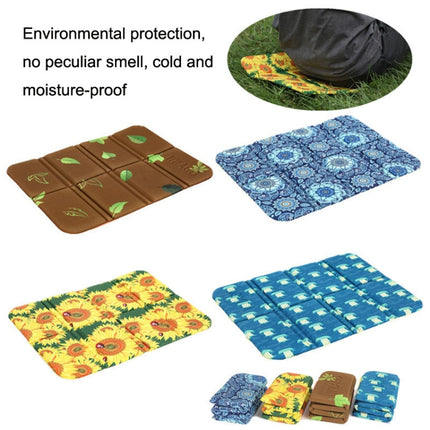 Portable Dirty Park Folding Picnic Mat Moisture-proof and Cool Cushion(Sunflowers)-garmade.com