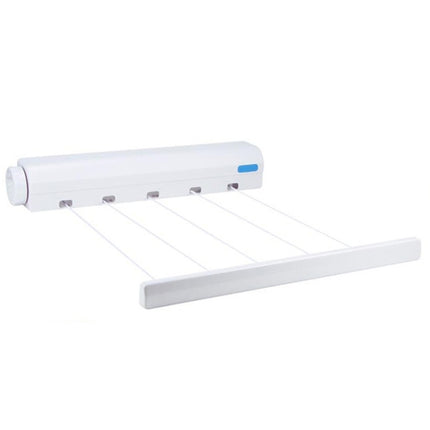 Spring Automatic Retractable Clothesline Drying Rack Towel Rack,Style: Five Wired-garmade.com