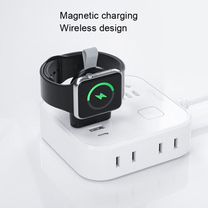 USB Portable Wireless Magnetic Suction Charger For Apple Watch 1/2/3/4/5/6/7/SE(White)-garmade.com