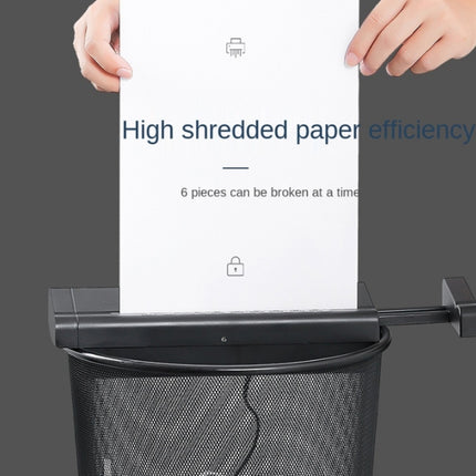 WS0106 190W A4 Electric Mini Strip Paper Shredder Without Barrel,EU Plug-garmade.com